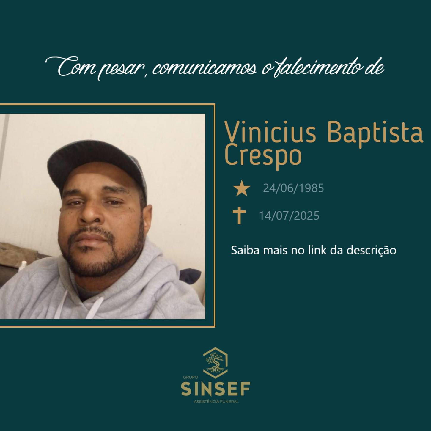 O Grupo Sinsef se despede do Sr.