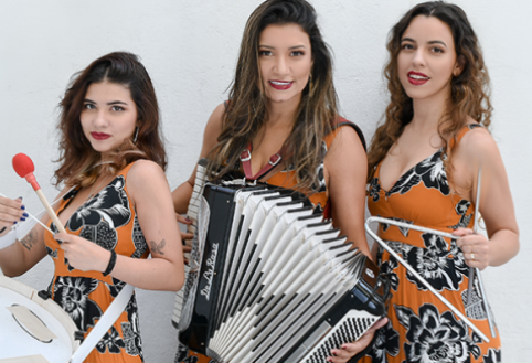 Trio Beijo de Moça faz show gratuito de forró e baião em Araraquara