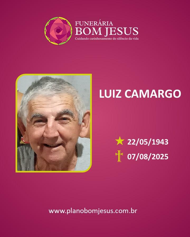 A Funerária Bom Jesus comunica o falecimento do Sr. LUIZ CAMARGO.