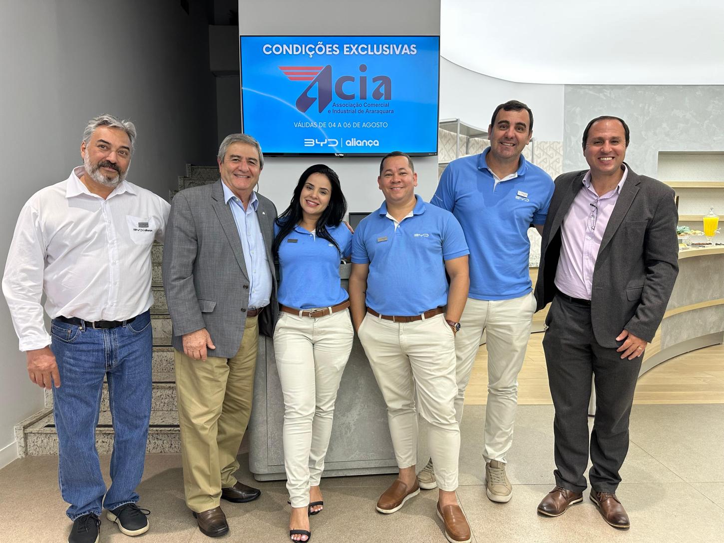 ACIA firma parceria com a BYD e oferece descontos exclusivos em carros elétricos