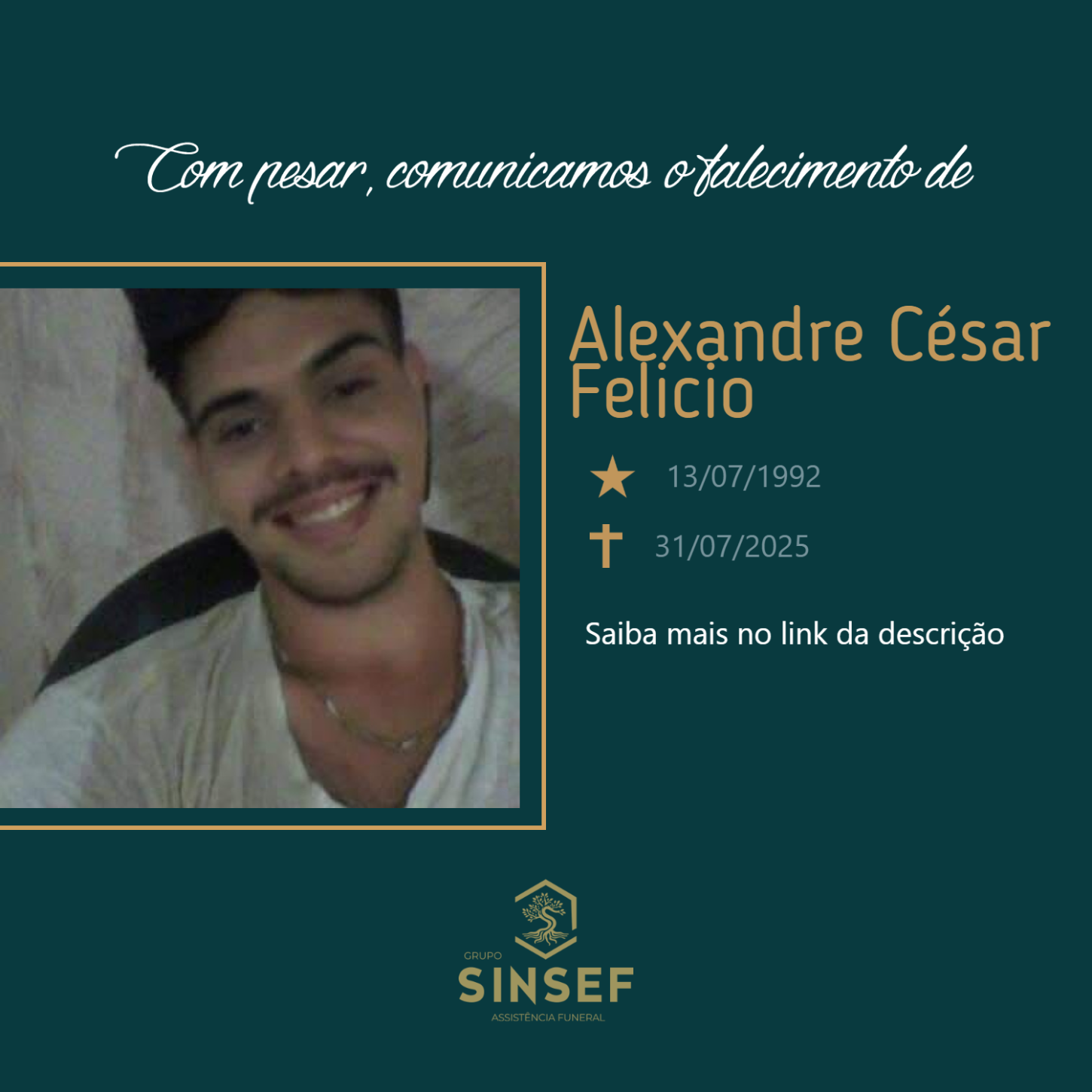 O Grupo Sinsef se despede do Sr.