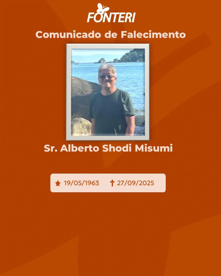 A Fonteri comunica o falecimento do Sr. Alberto Shodi Misumi 