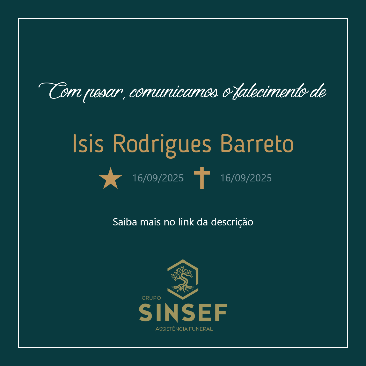 O Grupo Sinsef se despede do Anjo.