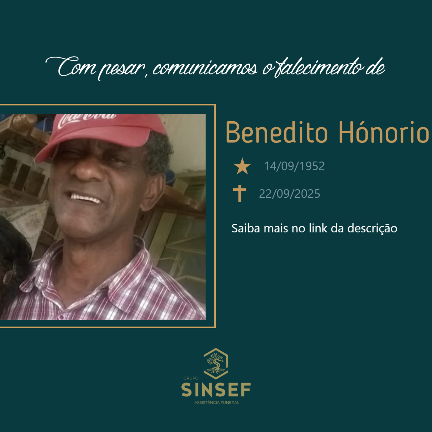 O Grupo Sinsef se despede do Sr.