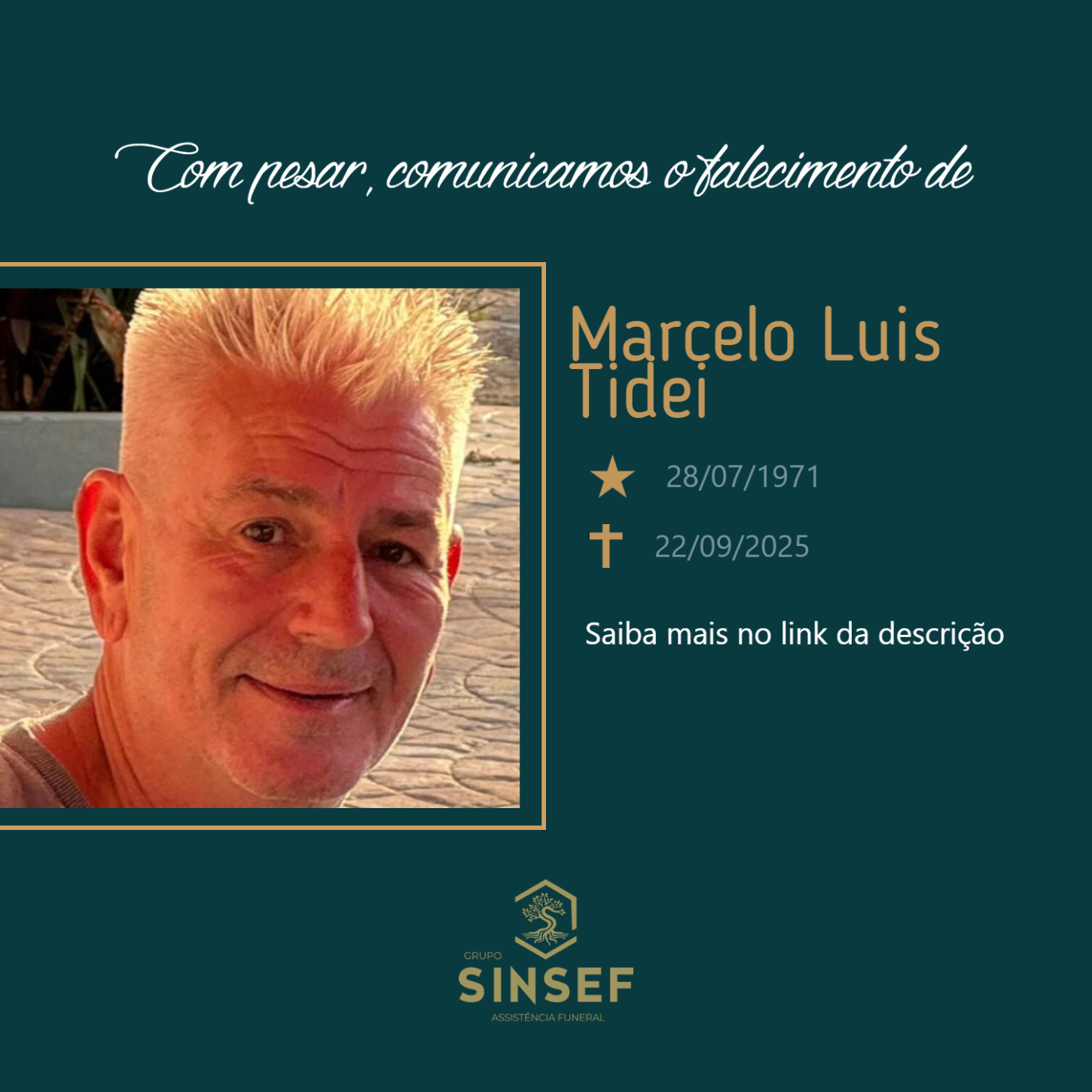 O Grupo Sinsef se despede do Sr.