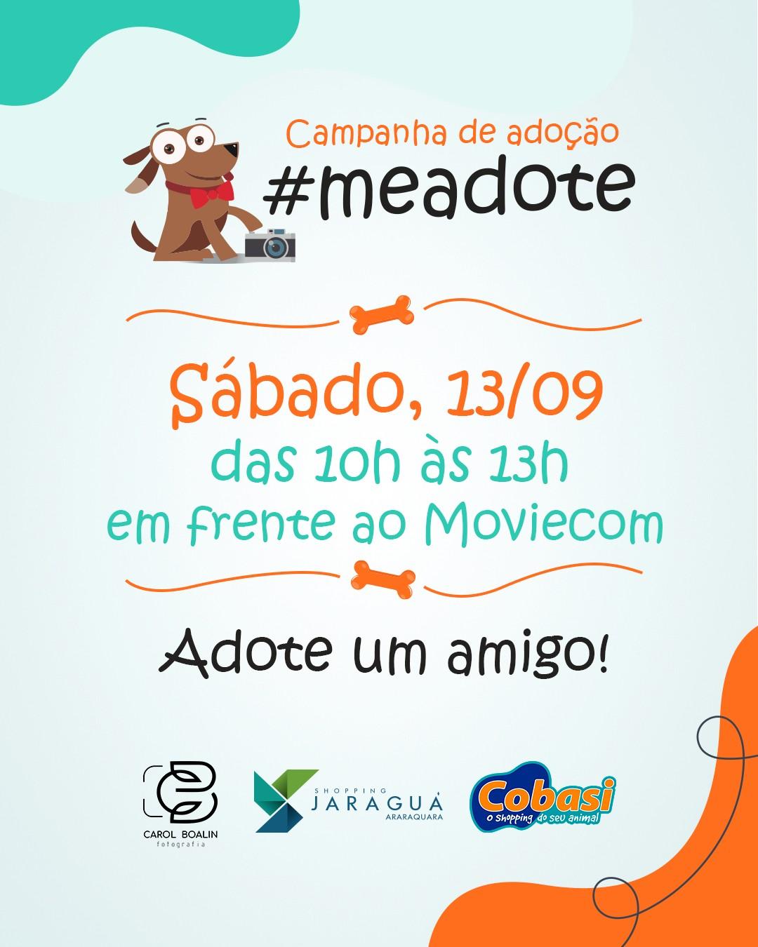 Sábado tem evento de adoção pet no Shopping Jaraguá