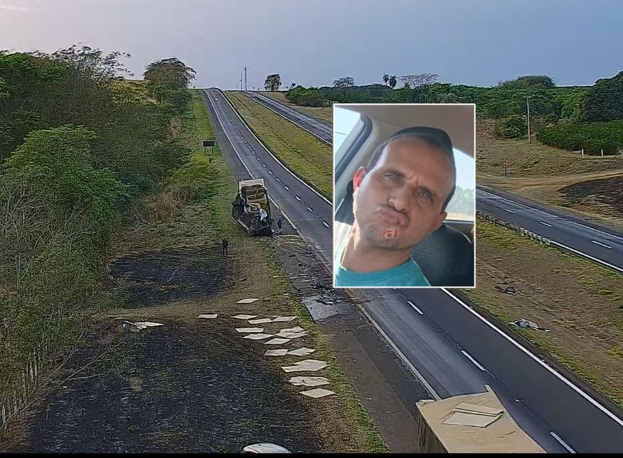 Motorista de caminhão morre em grave acidente na Washington Luís