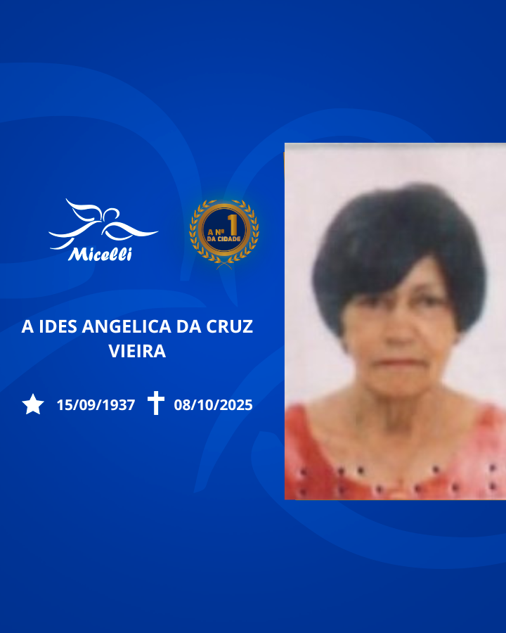 O GRUPO MICELLI COMUNICA O FALECIMENTO DA SRA.