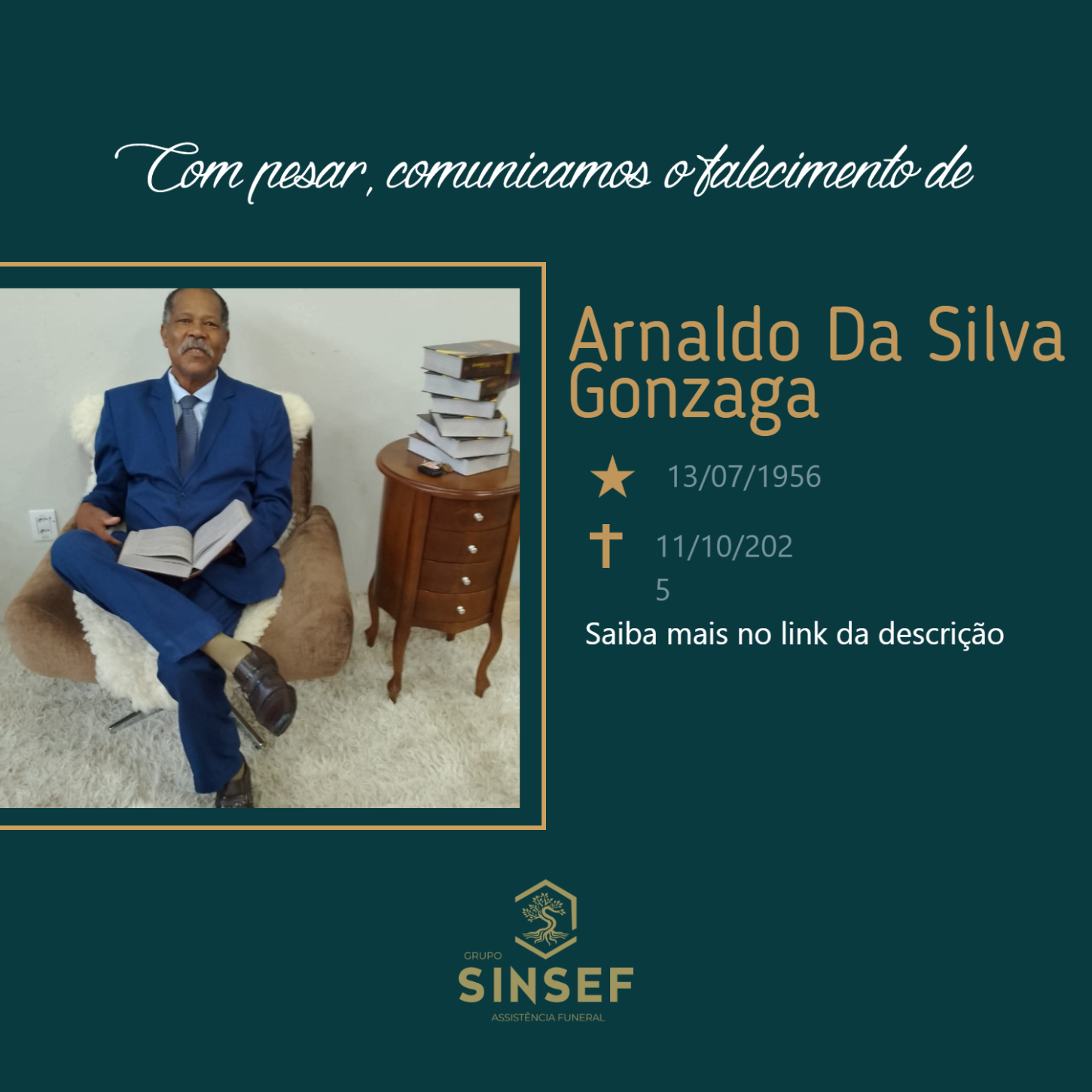 O Grupo Sinsef se despede do Sr.