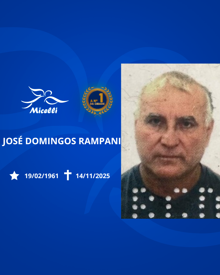 O GRUPO MICELLI COMUNICA O FALECIMENTO DO SR. JOSÉ DOMINGOS RAMPANI