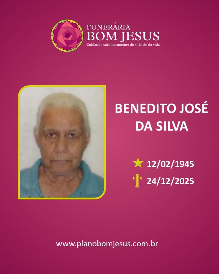 A Funerária Bom Jesus comunica o falecimento do Sr. BENEDITO JOSÉ DA SILVA