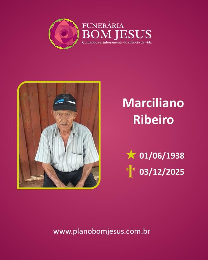 A Funerária Bom Jesus comunica o falecimento do Sr. MARCILIANO RIBEIRO