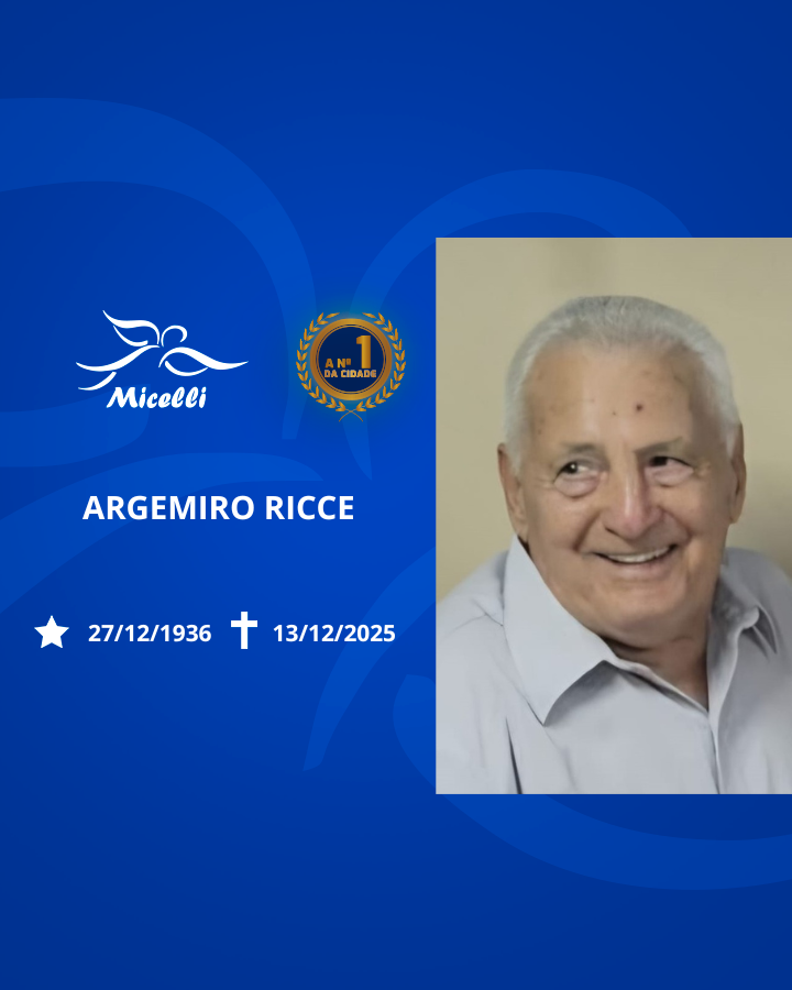 O GRUPO MICELLI COMUNICA O FALECIMENTO DO SR. ARGEMIRO RICCE