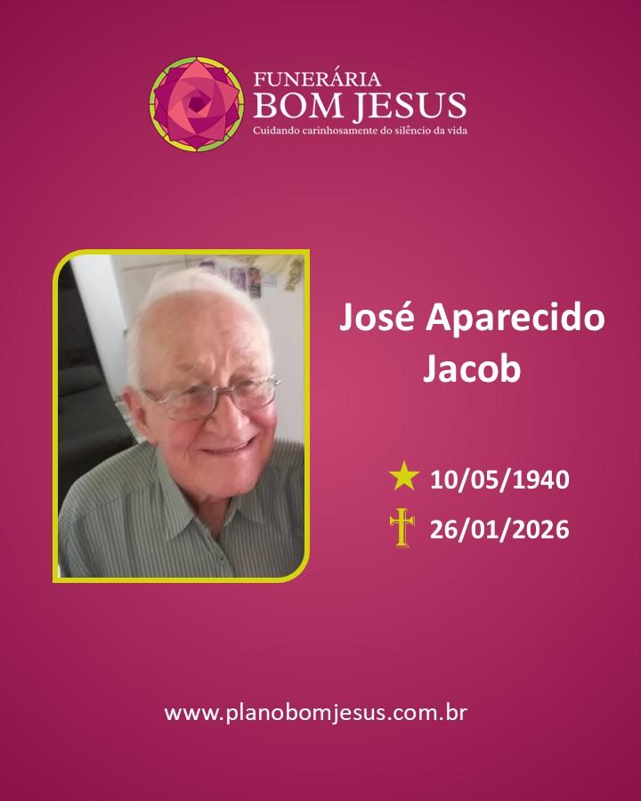 A Funerária Bom Jesus comunica o falecimento do Sr. JOSÉ APARECIDO JACOB