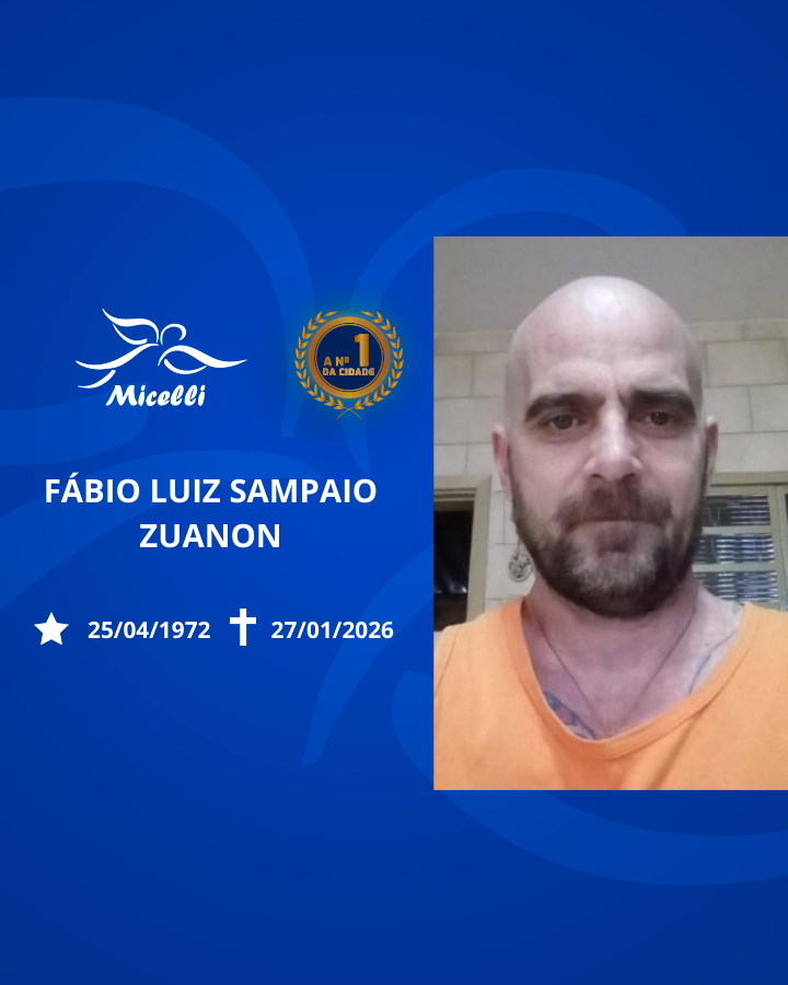 O GRUPO MICELLI COMUNICA O FALECIMENTO DO SR. FÁBIO LUIZ SAMPAIO ZUANON