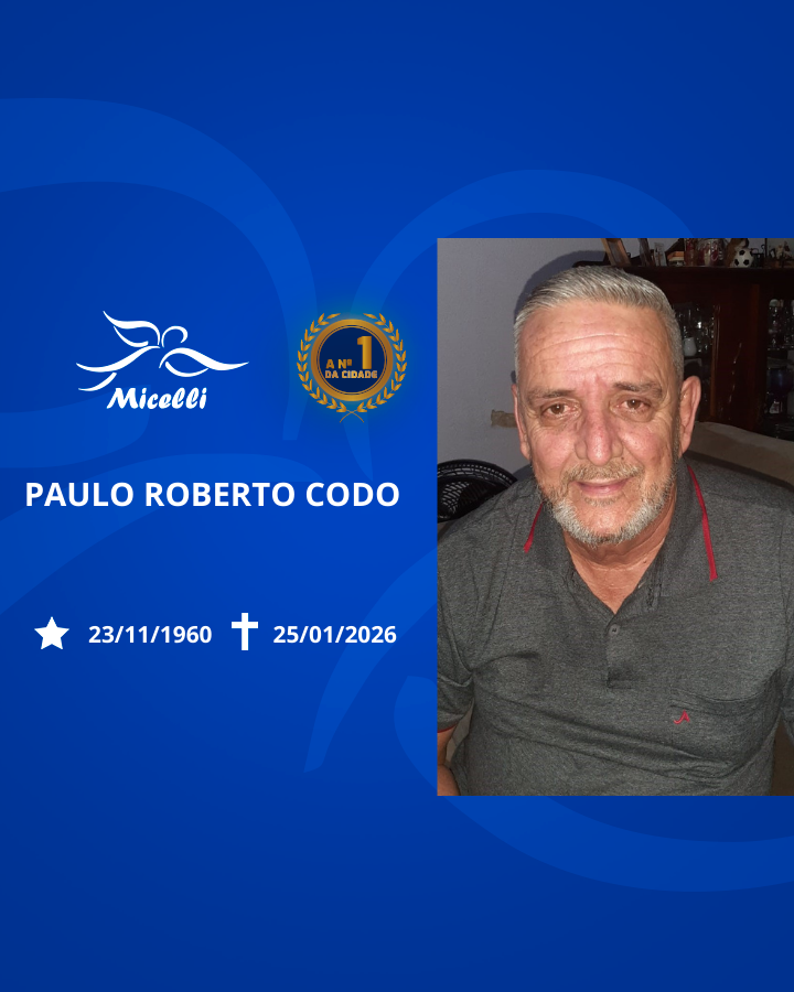O GRUPO MICELLI COMUNICA O FALECIMENTO DO SR. PAULO ROBERTO CODO