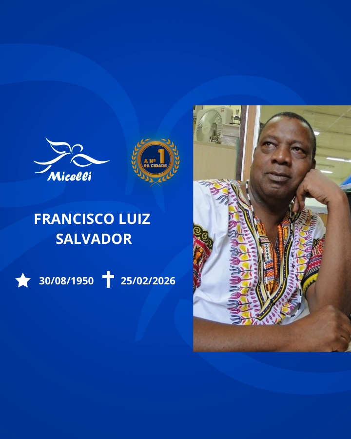 O GRUPO MICELLI COMUNICA O FALECIMENTO DO SR. FRANCISCO LUIZ SALVADOR.