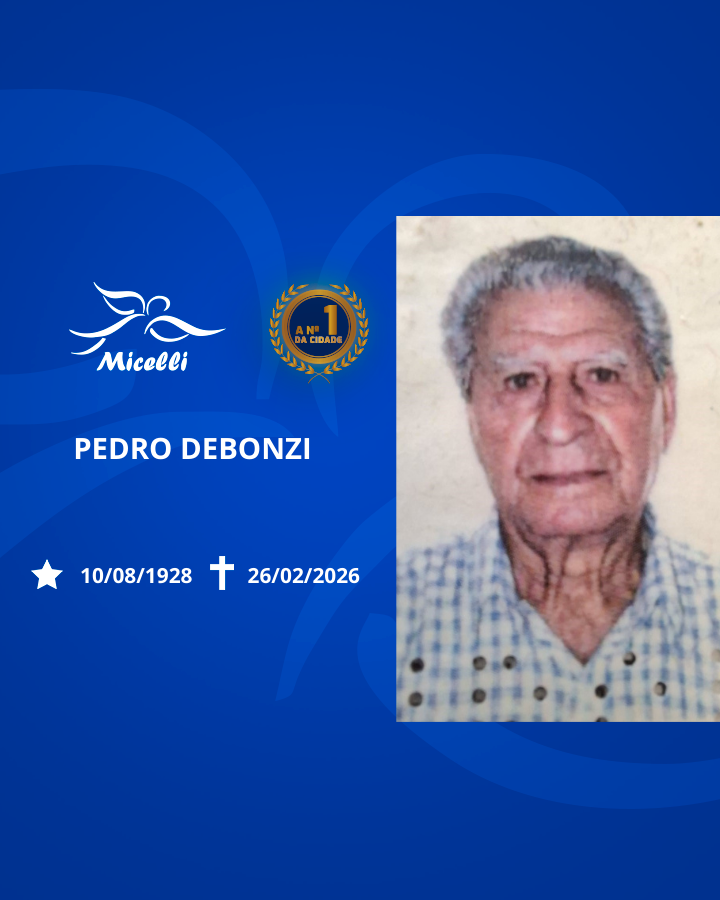 O GRUPO MICELLI COMUNICA O FALECIMENTO DO SR. PEDRO DEBONZI
