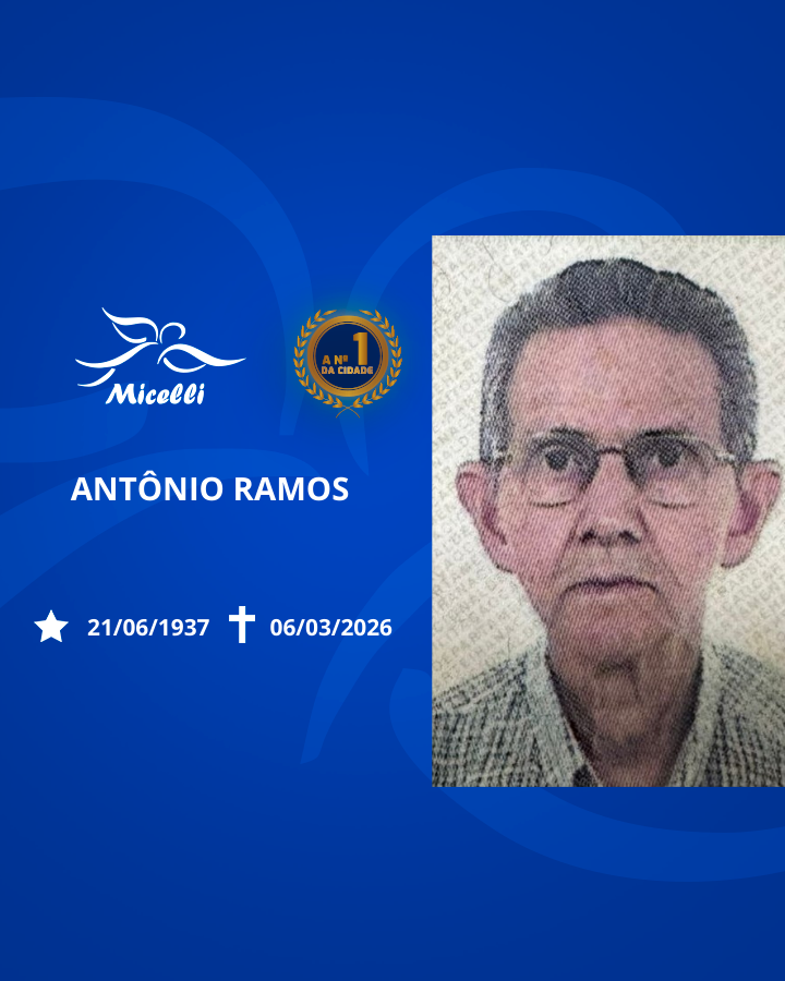 O GRUPO MICELLI COMUNICA O FALECIMENTO DO SR. ANTÔNIO RAMOS.