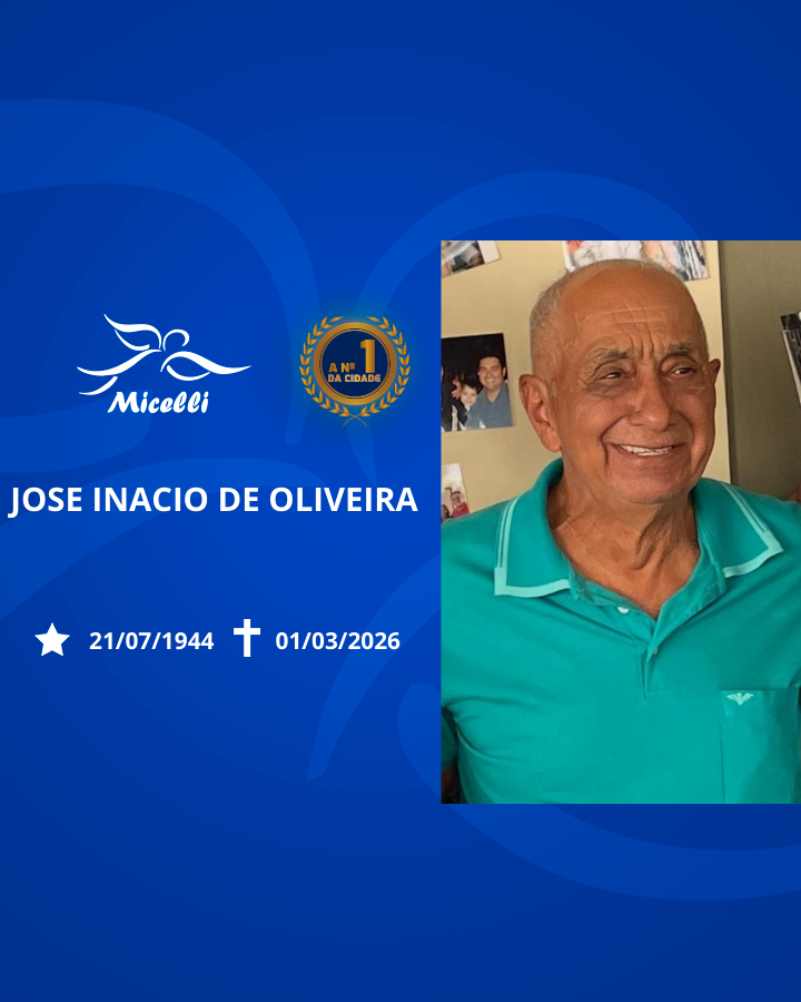 O GRUPO MICELLI COMUNICA O FALECIMENTO DO SR. JOSÉ INACIO DE OLIVEIRA