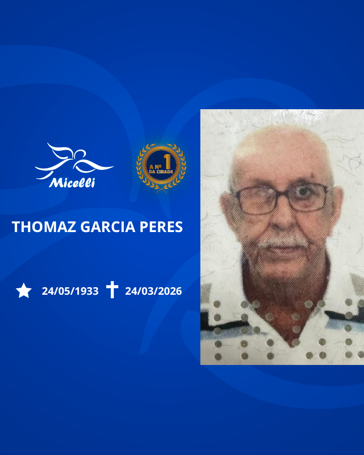 O GRUPO MICELLI COMUNICA O FALECIMENTO DO SR. THOMAZ GARCIA PERES.