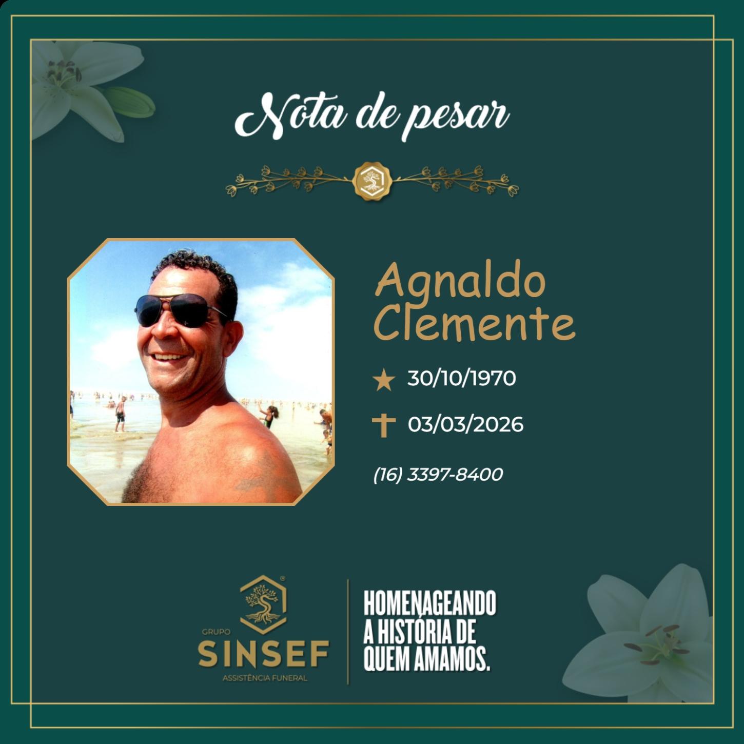 O Grupo Sinsef de despede do Sr. Agnaldo Clemente