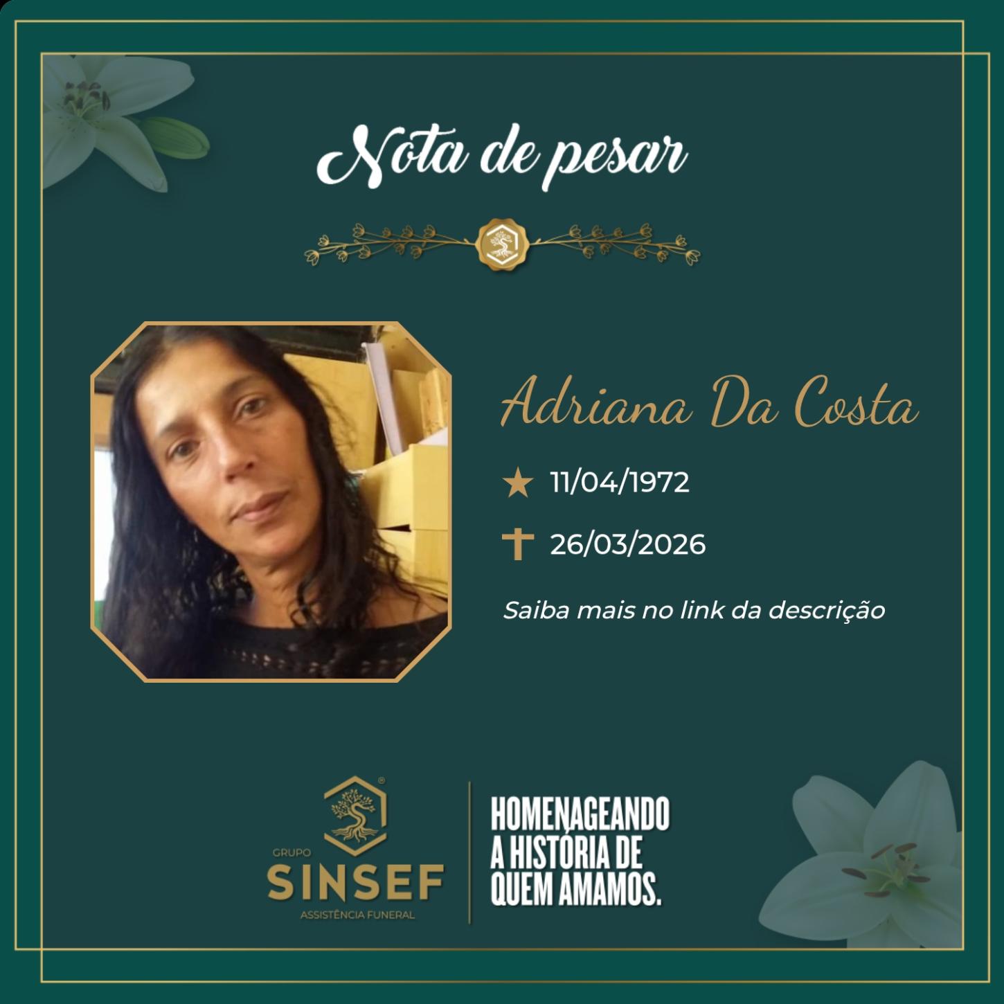 O Grupo Sinsef se despede da Sra.Adriana da Costa 