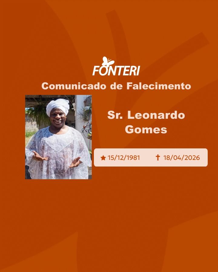 Com pesar, nos despedimos do Sr. Leonardo Gomes