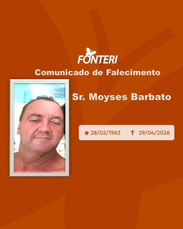 Com pesar, nos despedimos do Sr. Moyses Barbato
