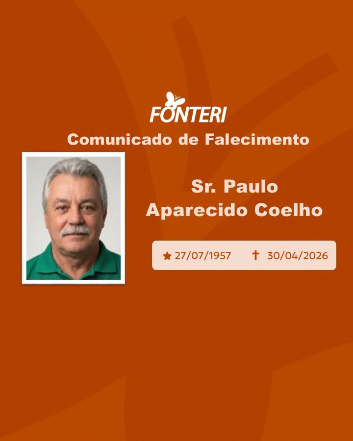 Com pesar, nos despedimos do Sr. Paulo Aparecido Coelho 