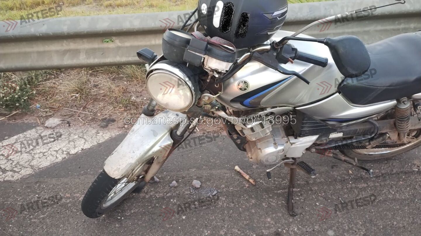 Motociclista perde a vida em colisão na Rodovia Washington Luís