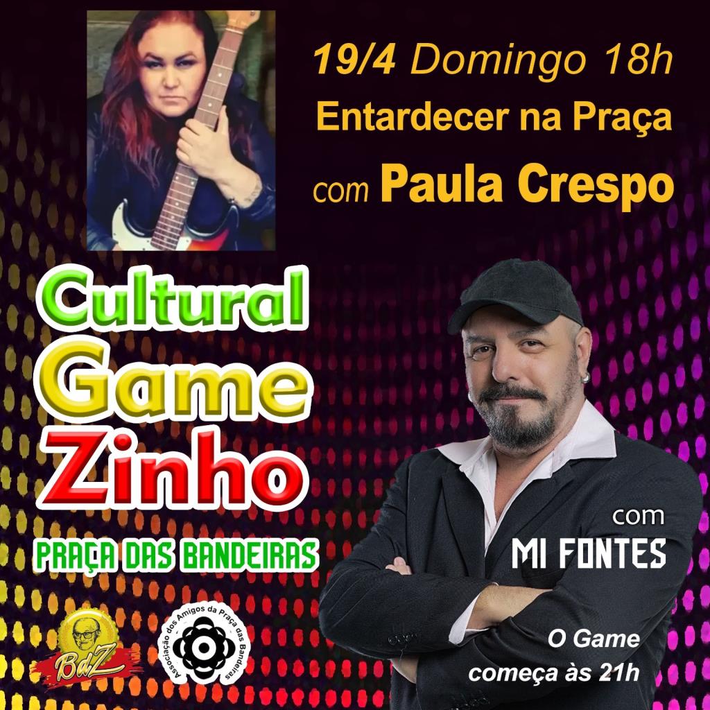 Praça das Bandeiras terá show gratuito de Paula Crespo neste domingo