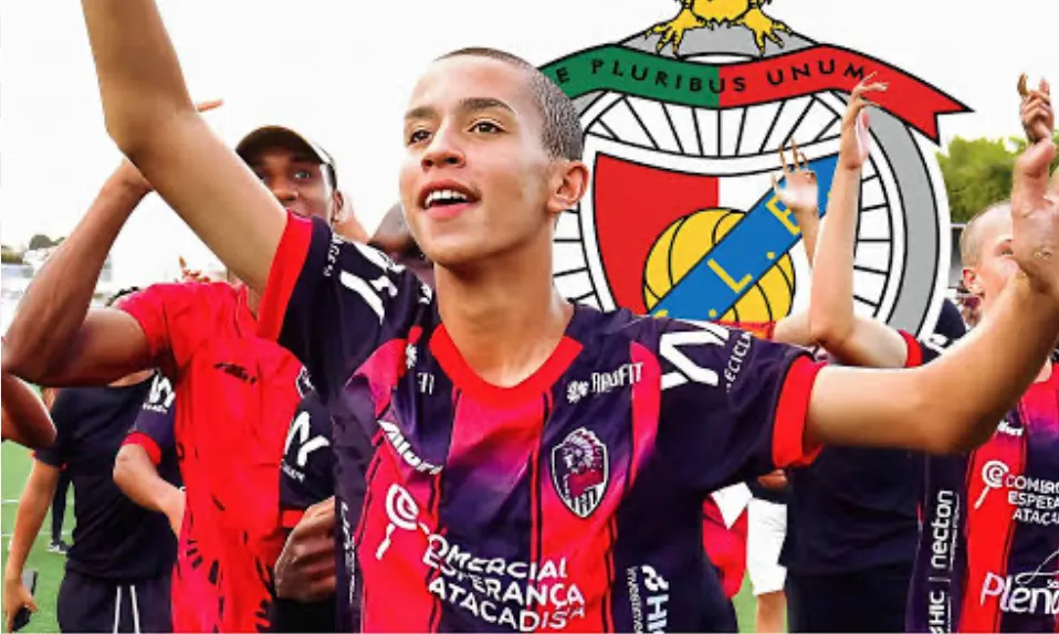 Zagueiro Davi de Andrade Lima, promessa do Itaquá, assina com o Benfica em Portugal