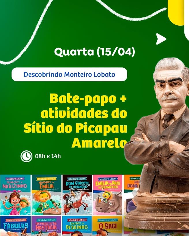 Atividades do Sítio do Pica-Pau Amarelo marcam 75 anos da Biblioteca Monteiro Lobato