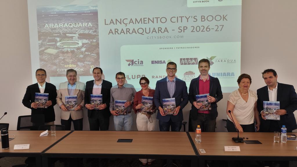 Revista City’s Book Araraquara é lançada com foco na projeção internacional do município