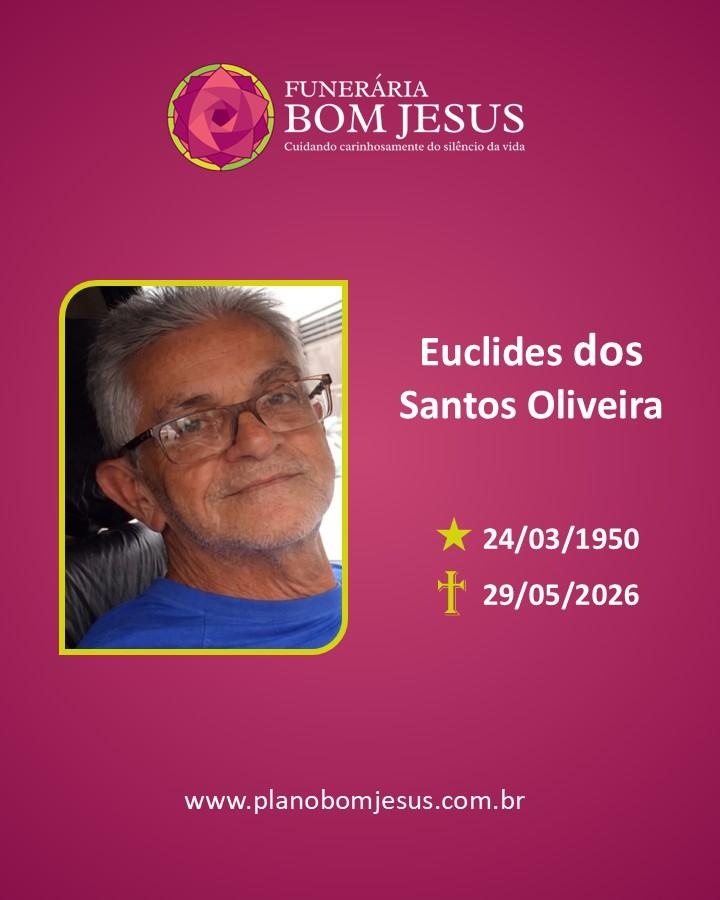 A Funerária Bom Jesus comunica o falecimento do Sr. Euclides dos Santos Oliveira 