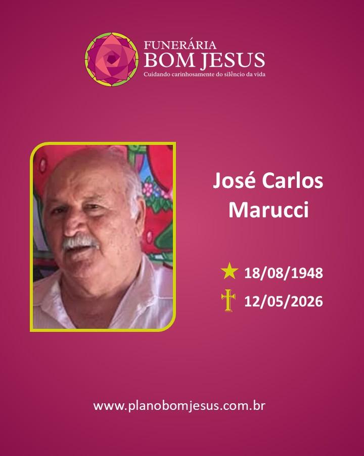 A Funerária Bom Jesus comunica o falecimento do Sr. José Carlos Marucci.