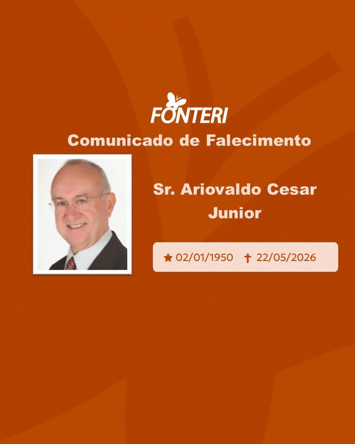 Com pesar, nos despedimos do Sr. Ariovaldo Cesar Junior 
