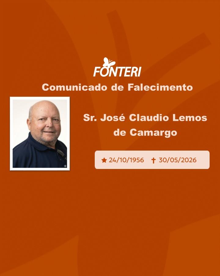 Com pesar, nos despedimos do Sr. José Claudio Lemos de Camargo.