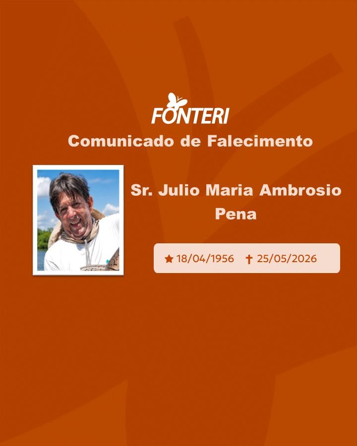 Com pesar, nos despedimos do Sr. Julio Maria Ambrosio Pena