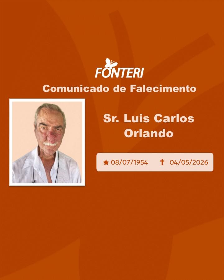 Com pesar, nos despedimos do Sr. Luis Carlos Orlando 