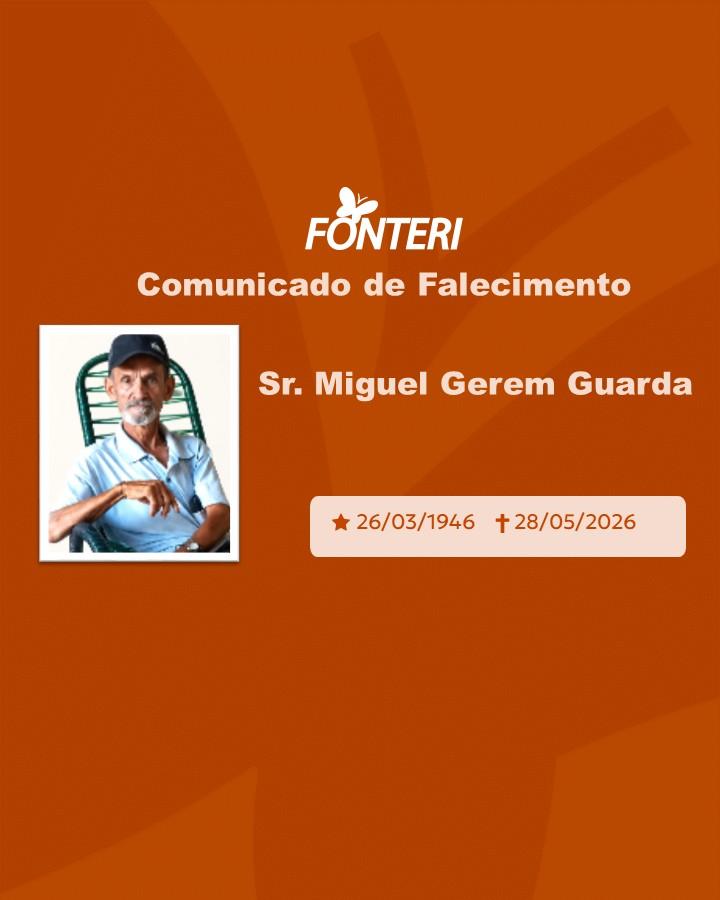 Com pesar, nos despedimos do Sr. Miguel Gerem Guarda