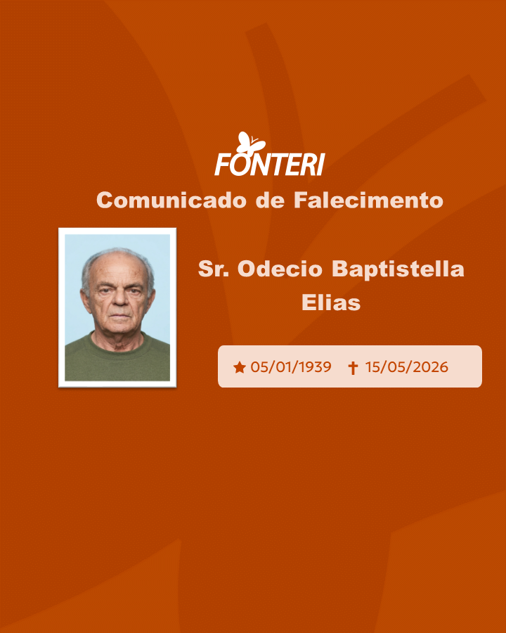 Com pesar, nos despedimos do Sr. Odecio Baptistella Elias