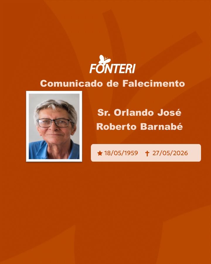 Com pesar, nos despedimos do Sr. Orlando José Roberto Barnabé