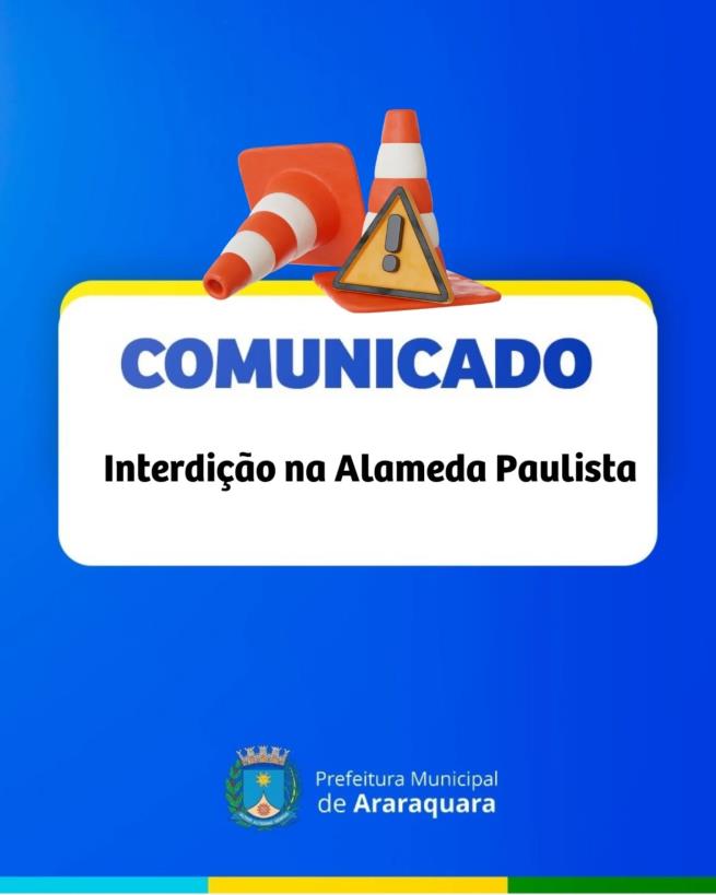 Alameda Paulista em Araraquara tem interdição temporária para manutenção do DAAE