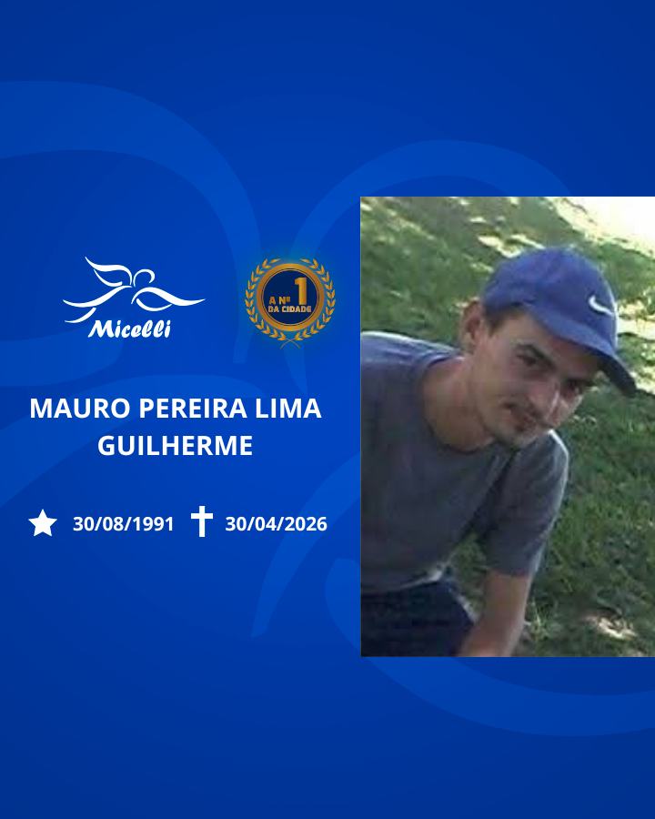 O GRUPO MICELLI COMUNICA O FALECIMENTO DO SR. MAURO PEREIRA LIMA GUILHERME.