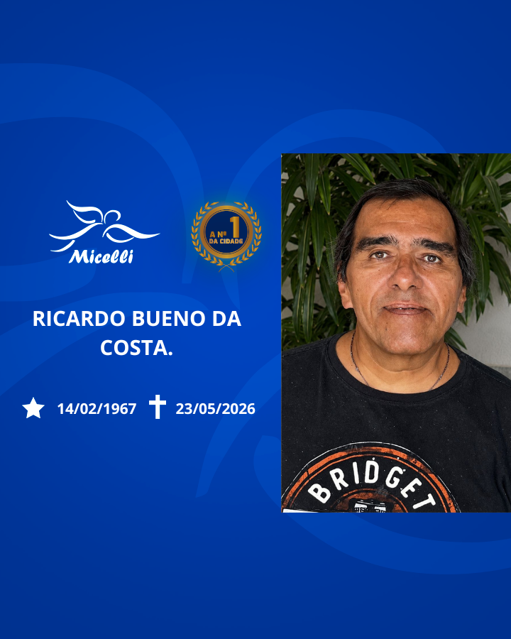 O GRUPO MICELLI COMUNICA O FALECIMENTO DO SR. RICARDO BUENO DA COSTA.