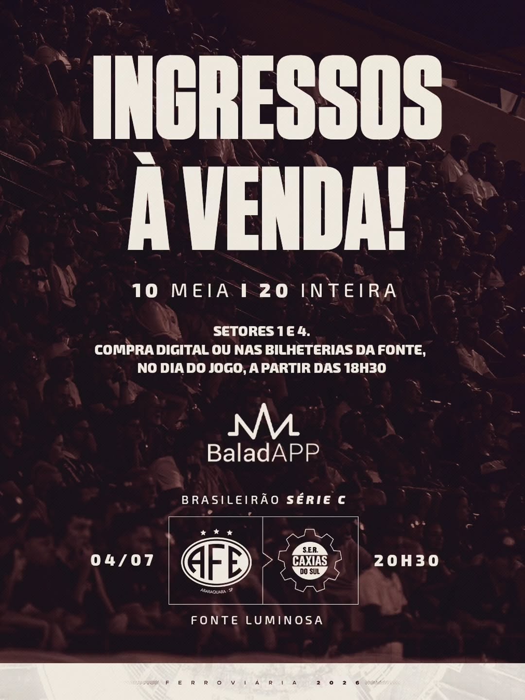 Araraquara recebe evento de futebol neste sábado; ingressos à venda