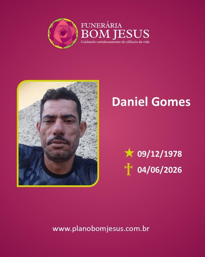 A Funerária Bom Jesus comunica o falecimento de Daniel Gomes