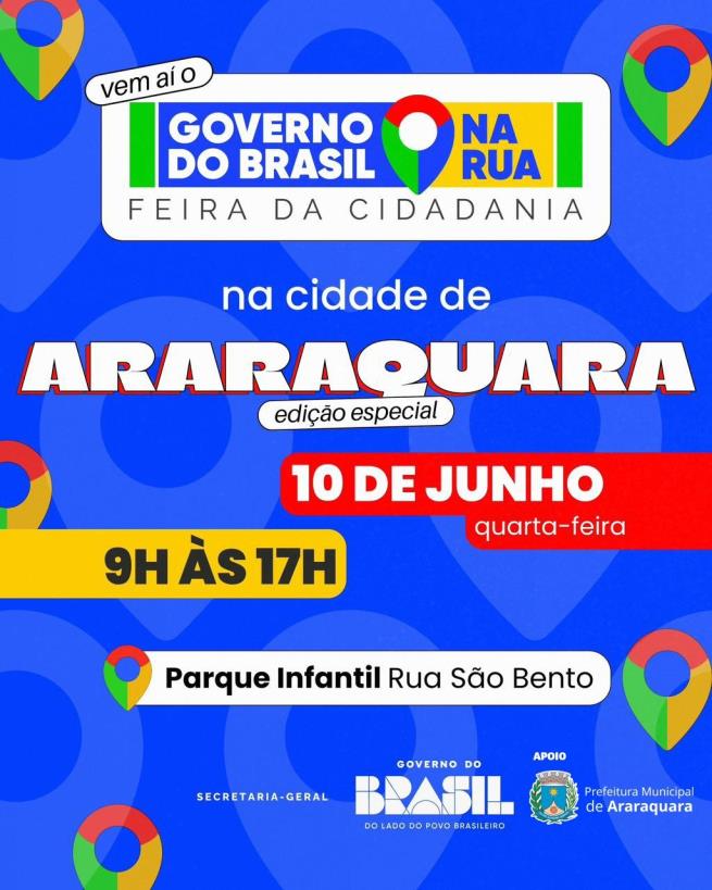 Araraquara sedia Feira da Cidadania com serviços do Governo do Brasil